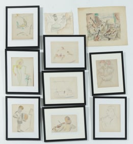 C. Bertram Hartman - Musicians  & Circus Scenes