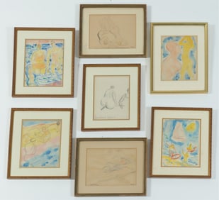 C. Bertram Hartman - Coney Island Beach Scenes