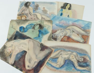 C. Bertram Hartman - Nudes - W/C