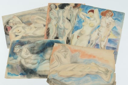 C. Bertram Hartman - Nudes - W/C