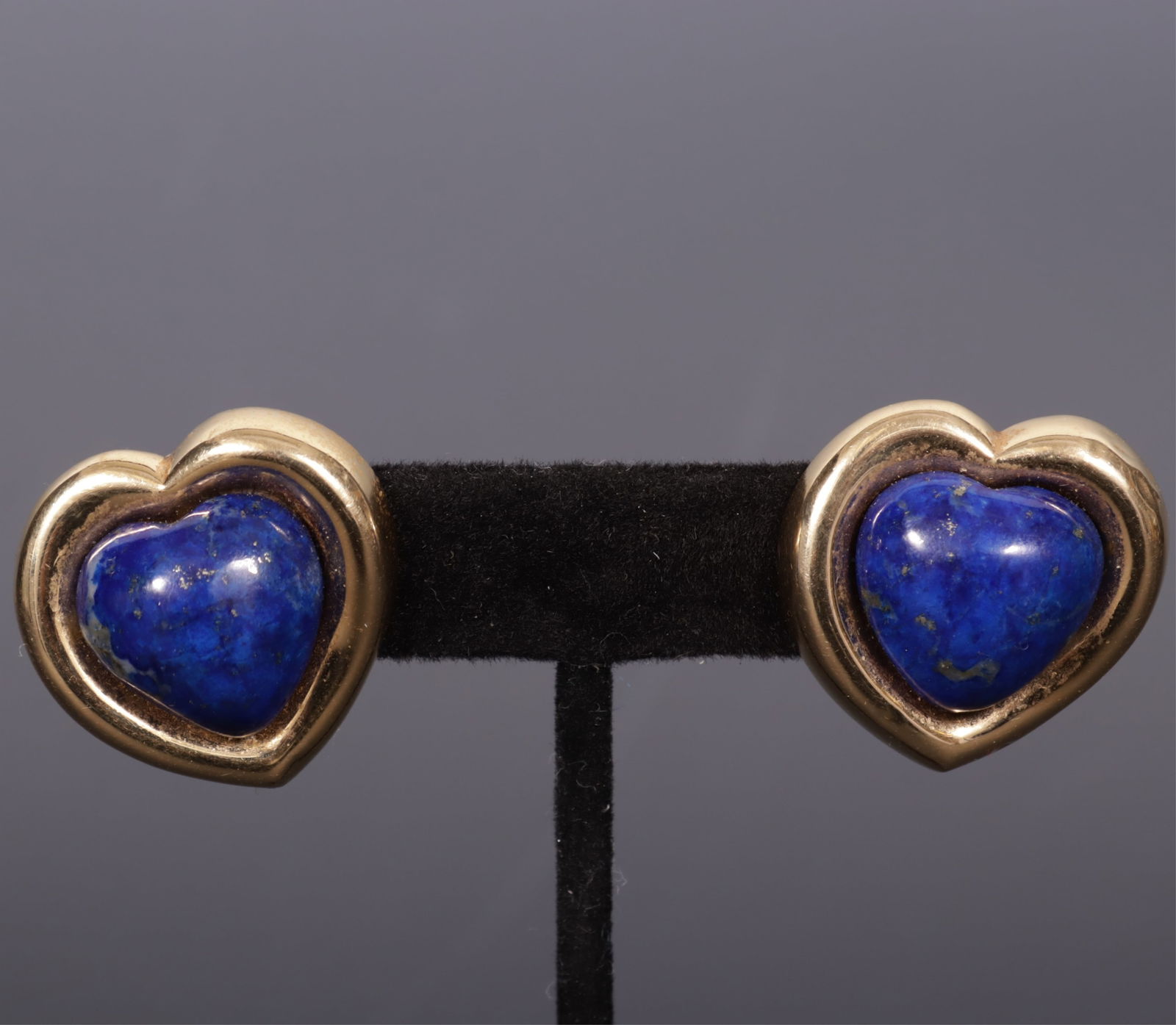 Pair of 14K Gold and Lapis Earrings (1 of 3)
