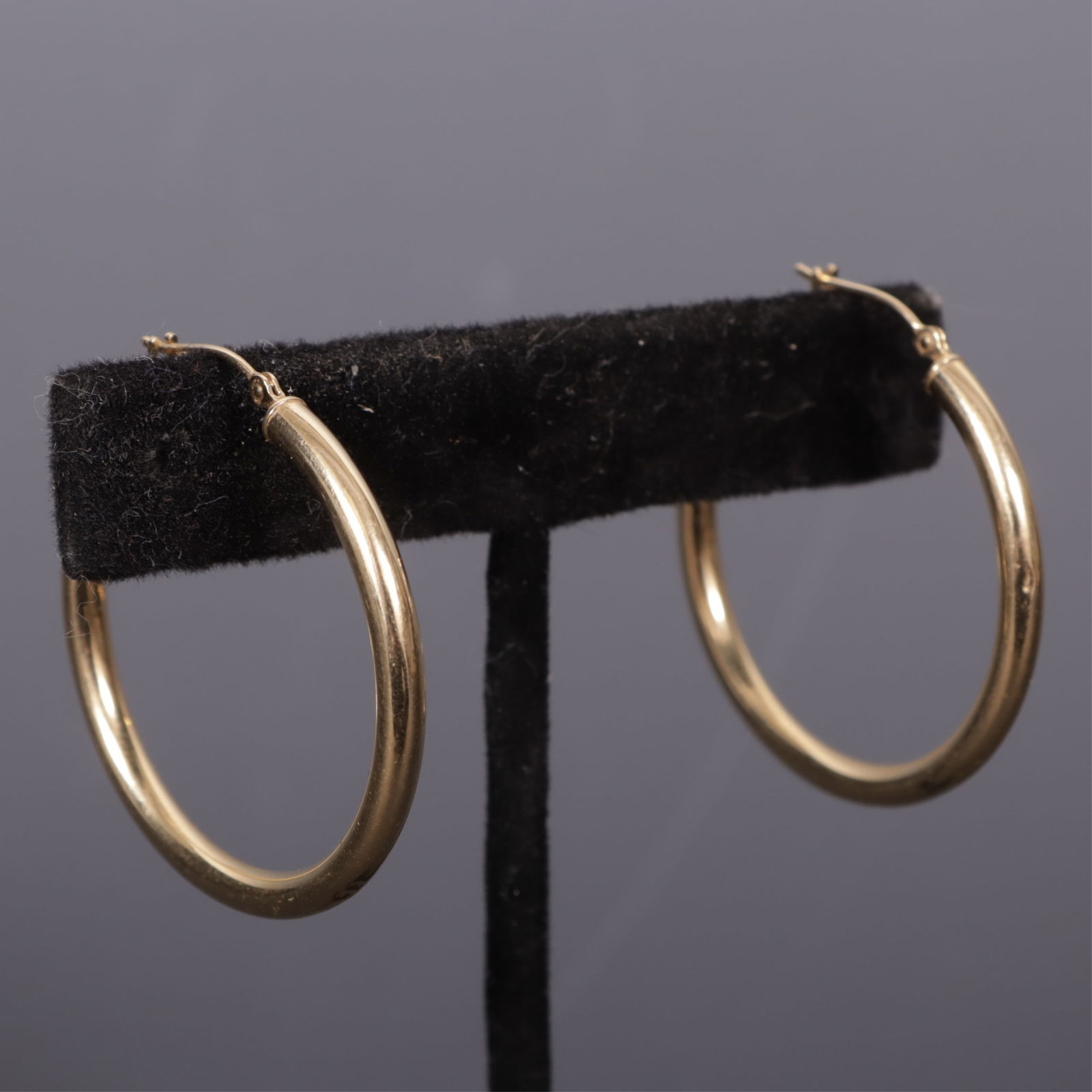 Pair of 14K Yellow Gold Hoop Earrings (1 of 3)