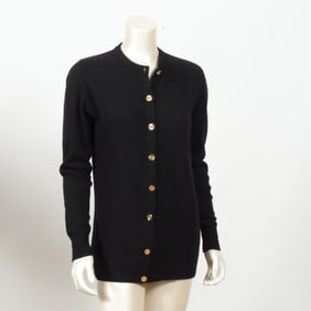 Chanel Black Cashmere Cardigan
