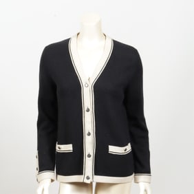 Chanel Black Cashmere Cardigan