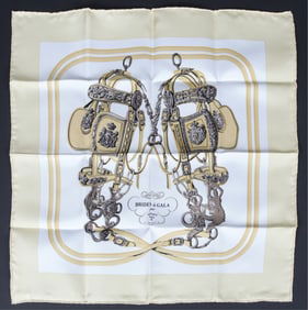 Hermes Brides de Gala Pocket Square
