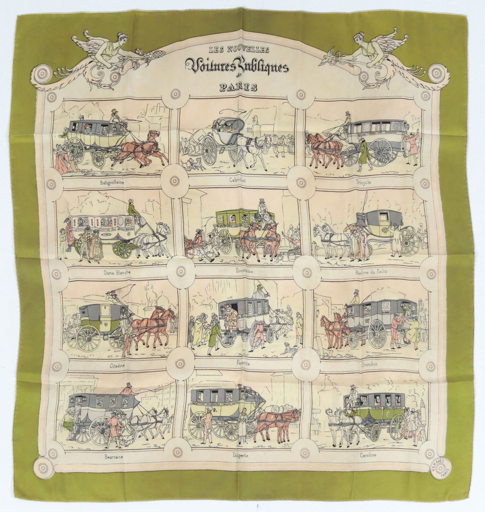 Hermes Les Nouvelles Voitures Publiques.. Scarf (1 of 8)