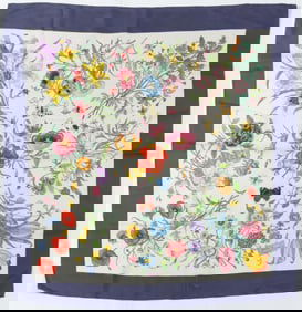 Vintage Gucci Flora Silk Scarf