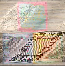 Three Designer Silk Scarves