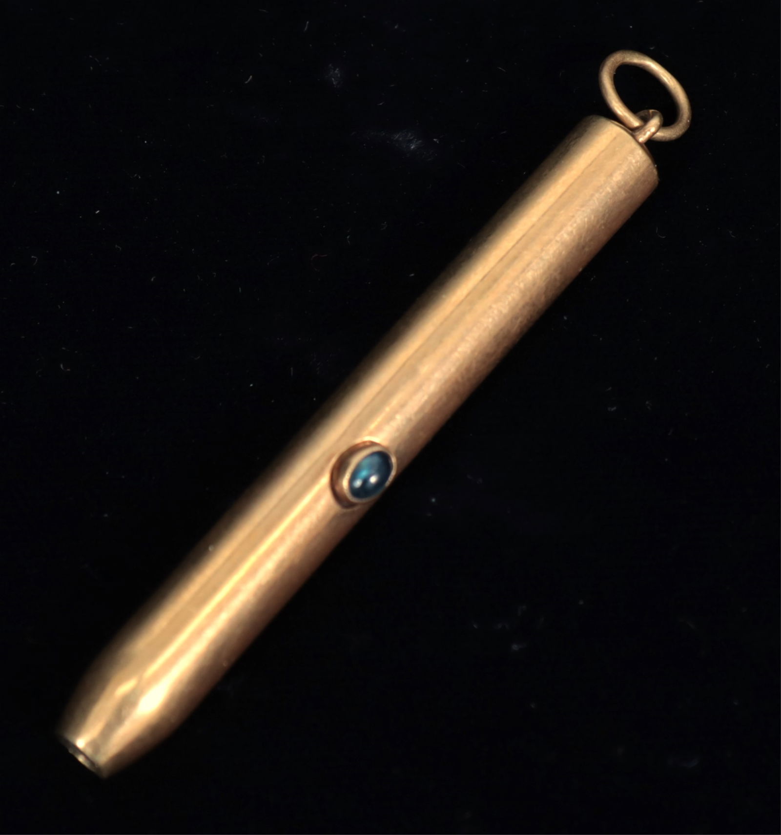 Sapphire and 18K Yellow Gold Pencil Holder (1 of 3)