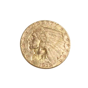 1929 Indian Head $2.50 Gold Coin