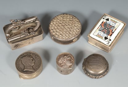Group of Silver Boxes