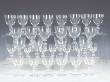 Lalique Saint Hubert Glass Stemware