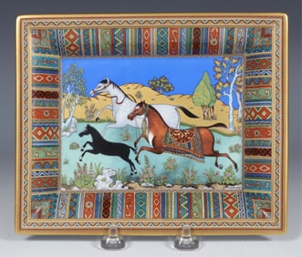 Hermes Cheval d'Orient Porcelain Change Tray