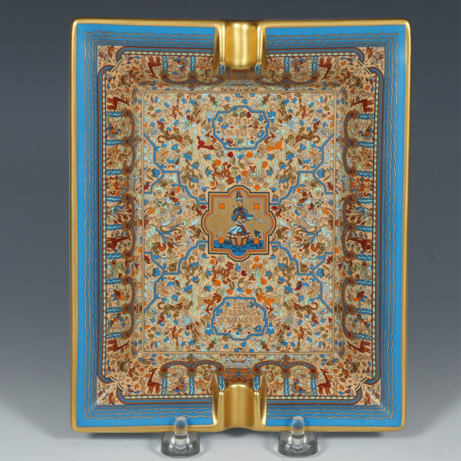 Hermes Les Jardins D'Armenie Porcelain Ashtray (1 of 6)