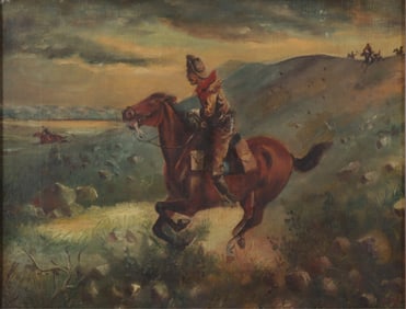 After Henry H. Cross - Pony Express Rider O/C