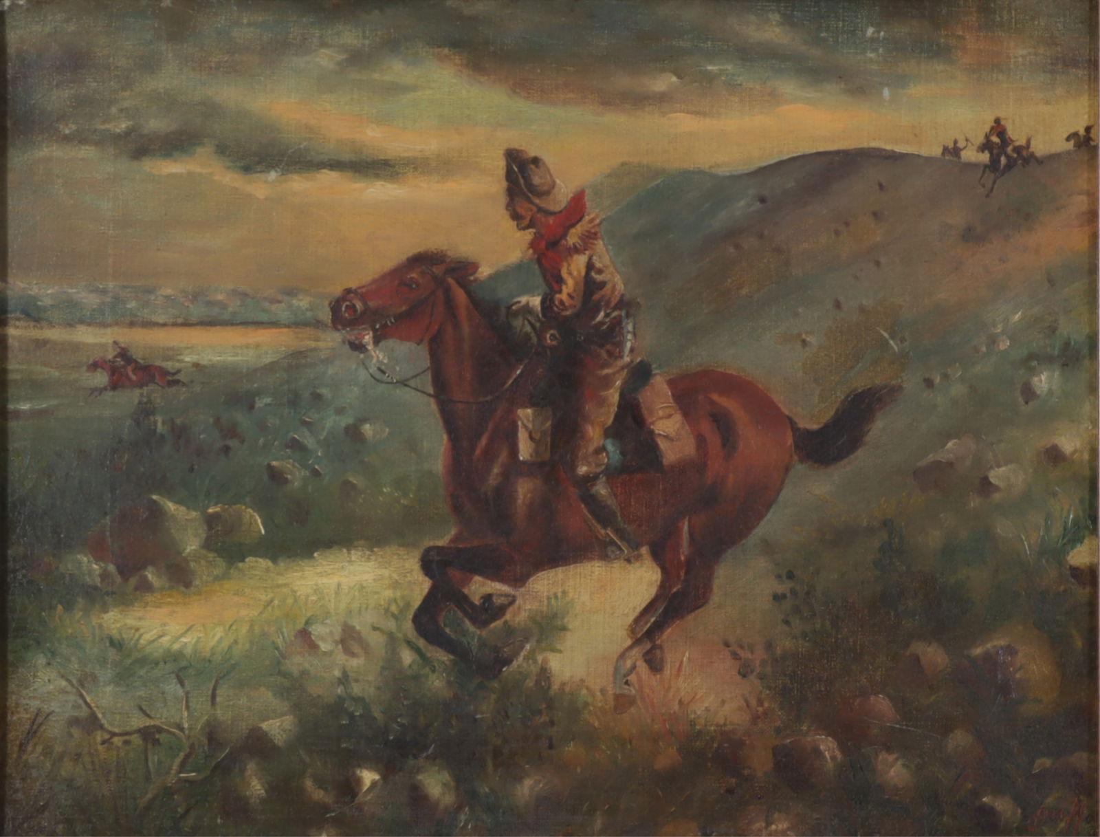 After Henry H. Cross - Pony Express Rider O/C (1 of 8)