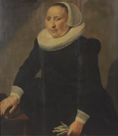 Dutch School, Portrait of a Lady, O/B