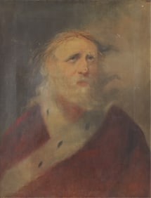 English School - Portrait of King Lear, 19th C.
