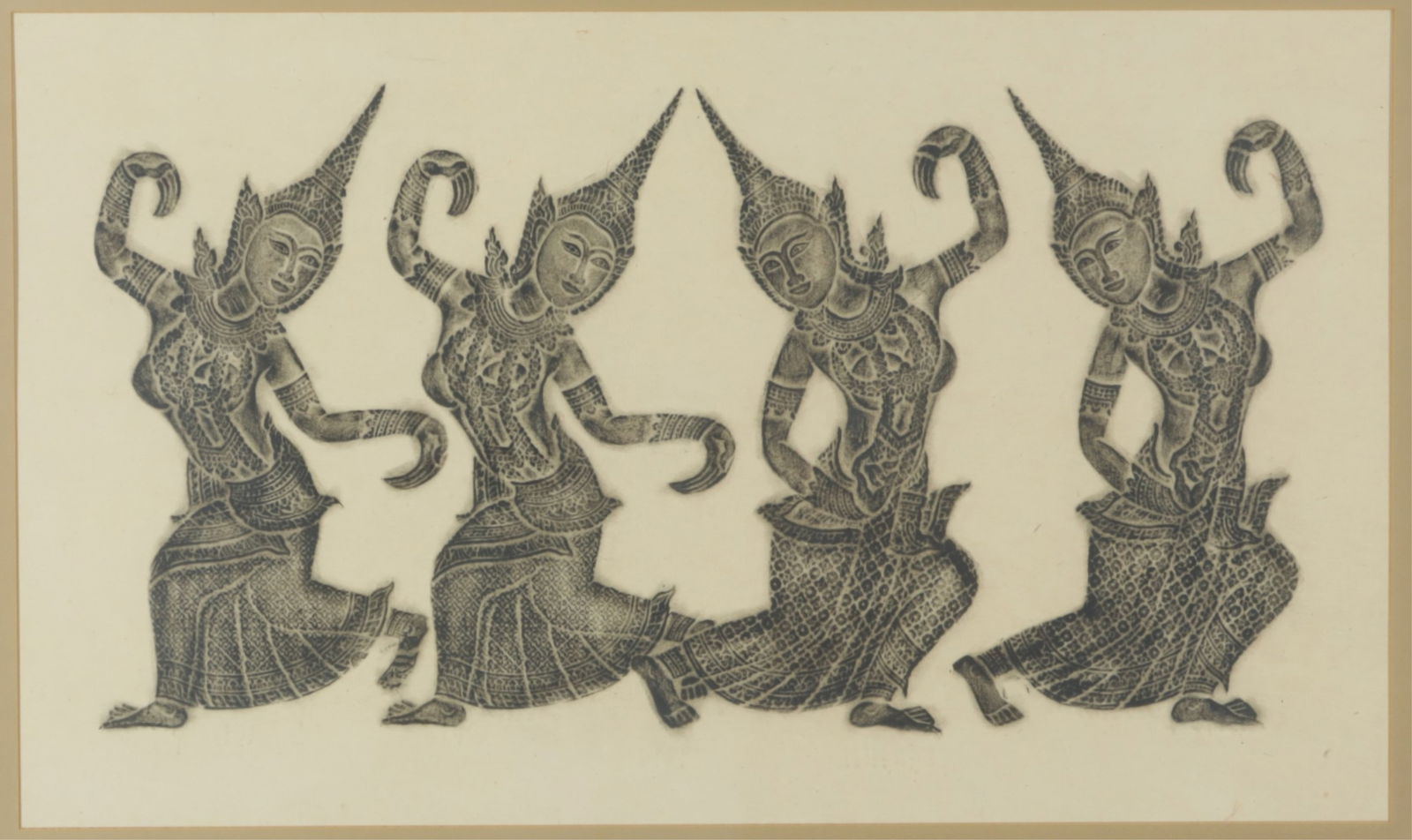 Southeast Asian Temple Rubbing Print (1 of 5)