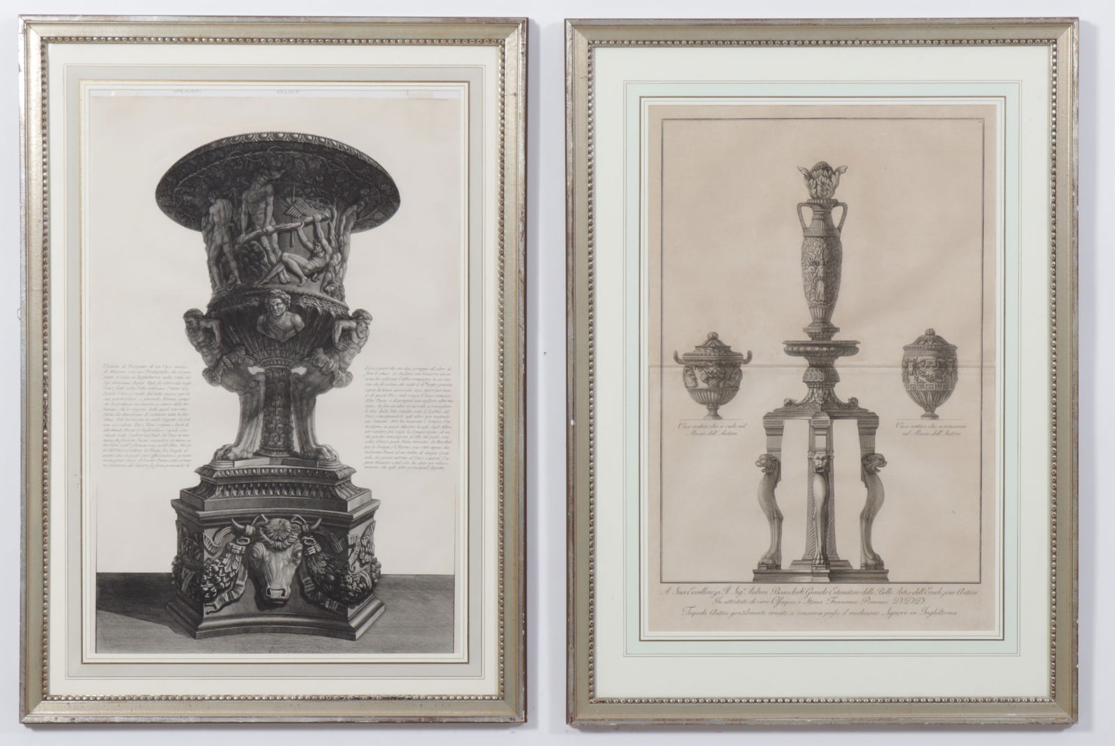 G. B. Piranesi - Two Studies of Vases, Etchings (1 of 8)