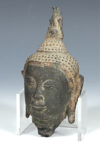Gilt Bronze Thai Buddha Head