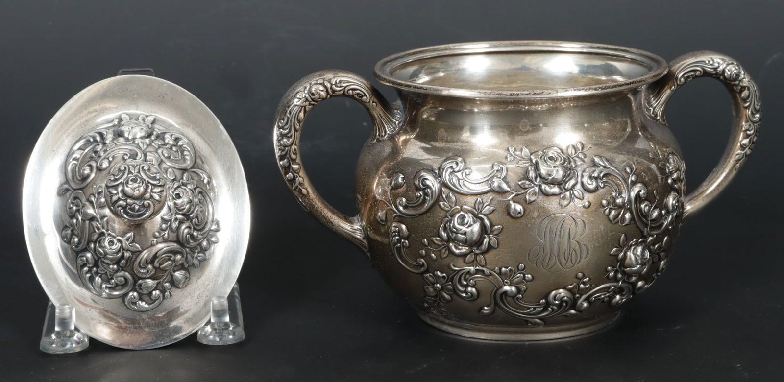 Three Piece Gorham Fleury Tea Set - 2