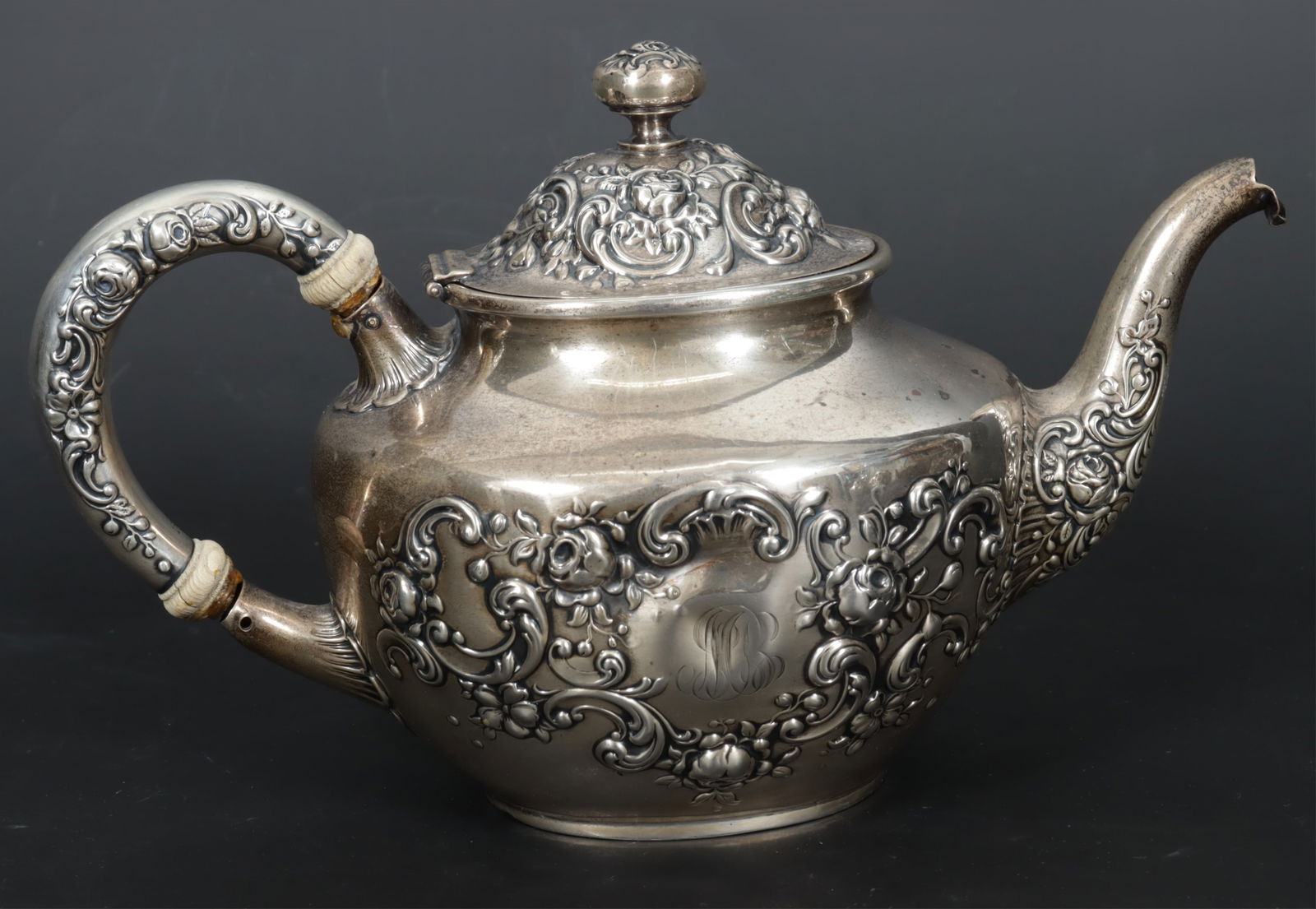 Three Piece Gorham Fleury Tea Set - 5