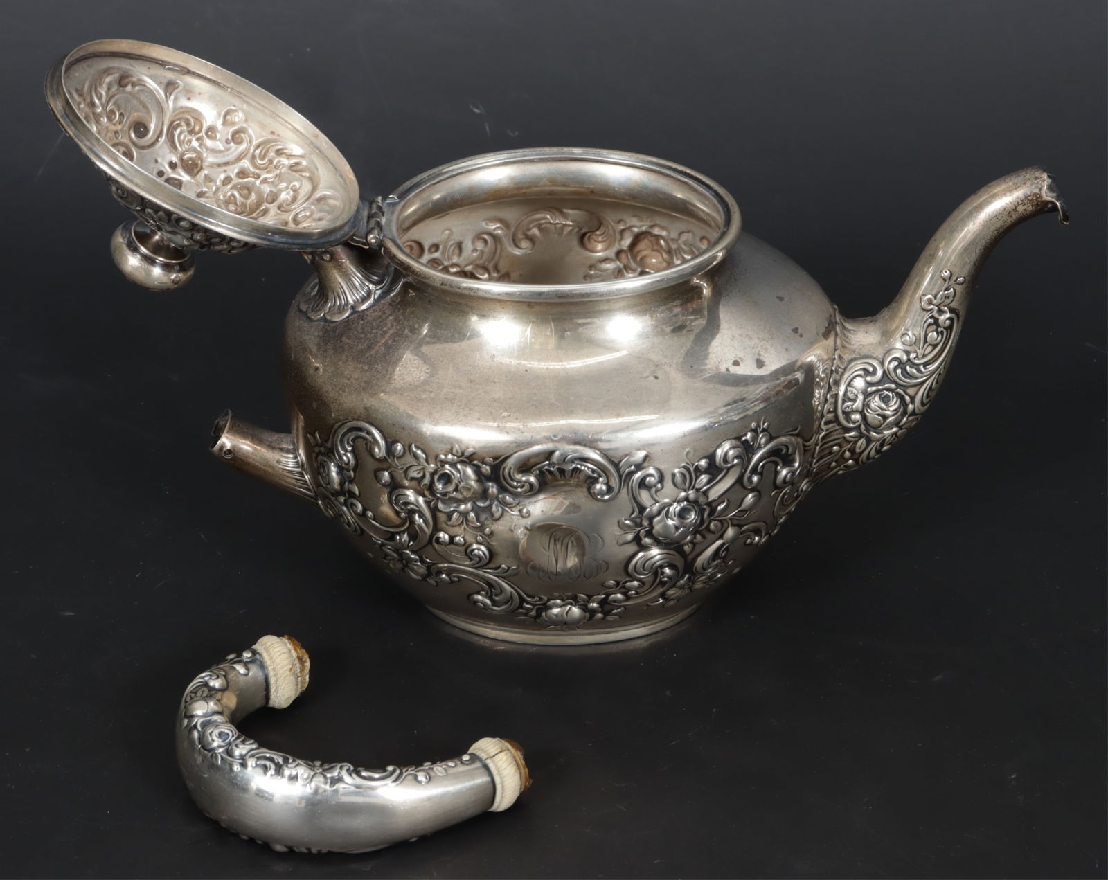 Three Piece Gorham Fleury Tea Set - 6