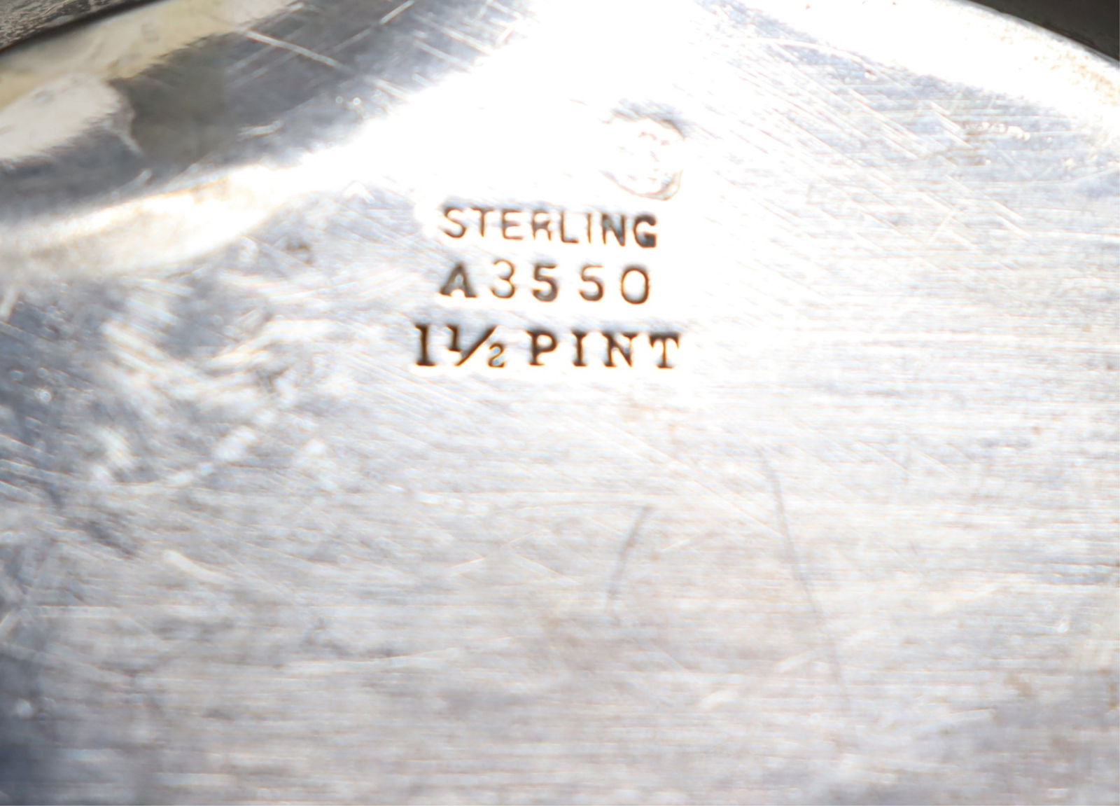 Three Piece Gorham Fleury Tea Set - 7