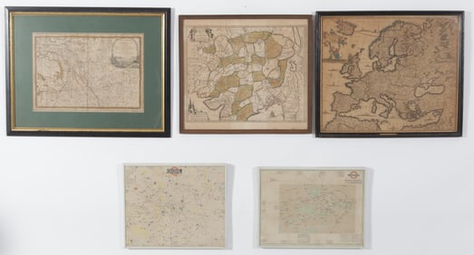 Five Maps of Europe and Mongolia