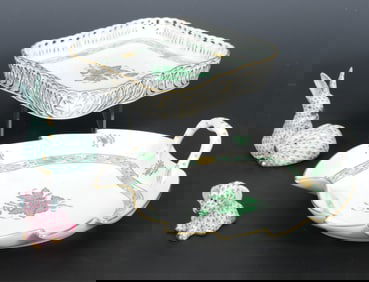 Herend Porcelain Trays and Animals