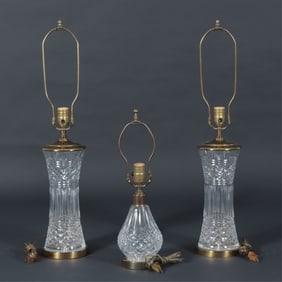 Waterford Crystal & Brass Lamps