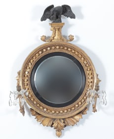 American Bullseye Mirror, 19th C