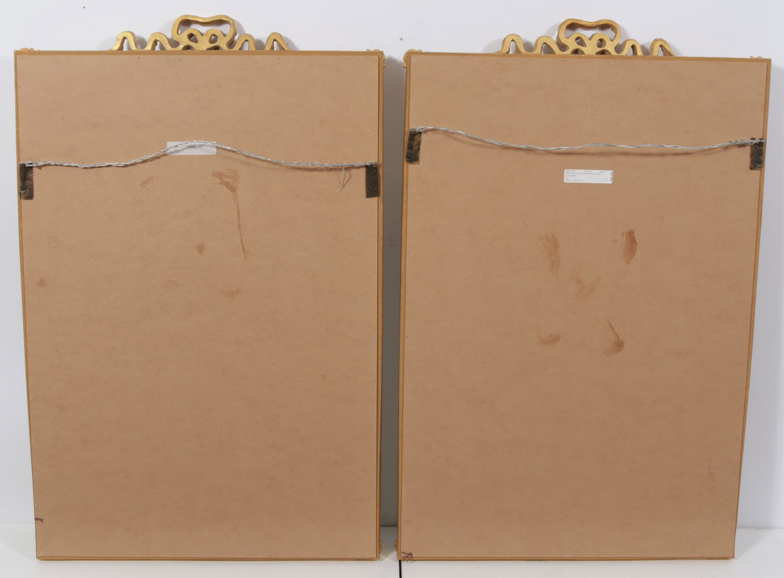 Pair Classical Style Gilt Composition Mirrors - 5