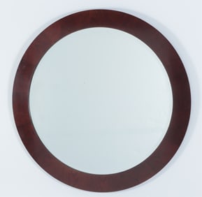 Stickley Mahogany Veneered Circular Mirror