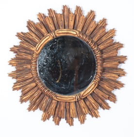 Classical Style Gilded Sunburst Mirror