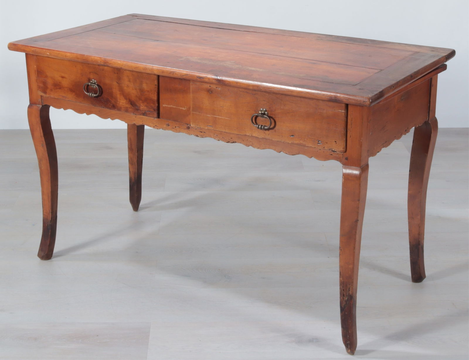 French Provincial Cherry Bureau Plat, 19th C. (1 of 9)