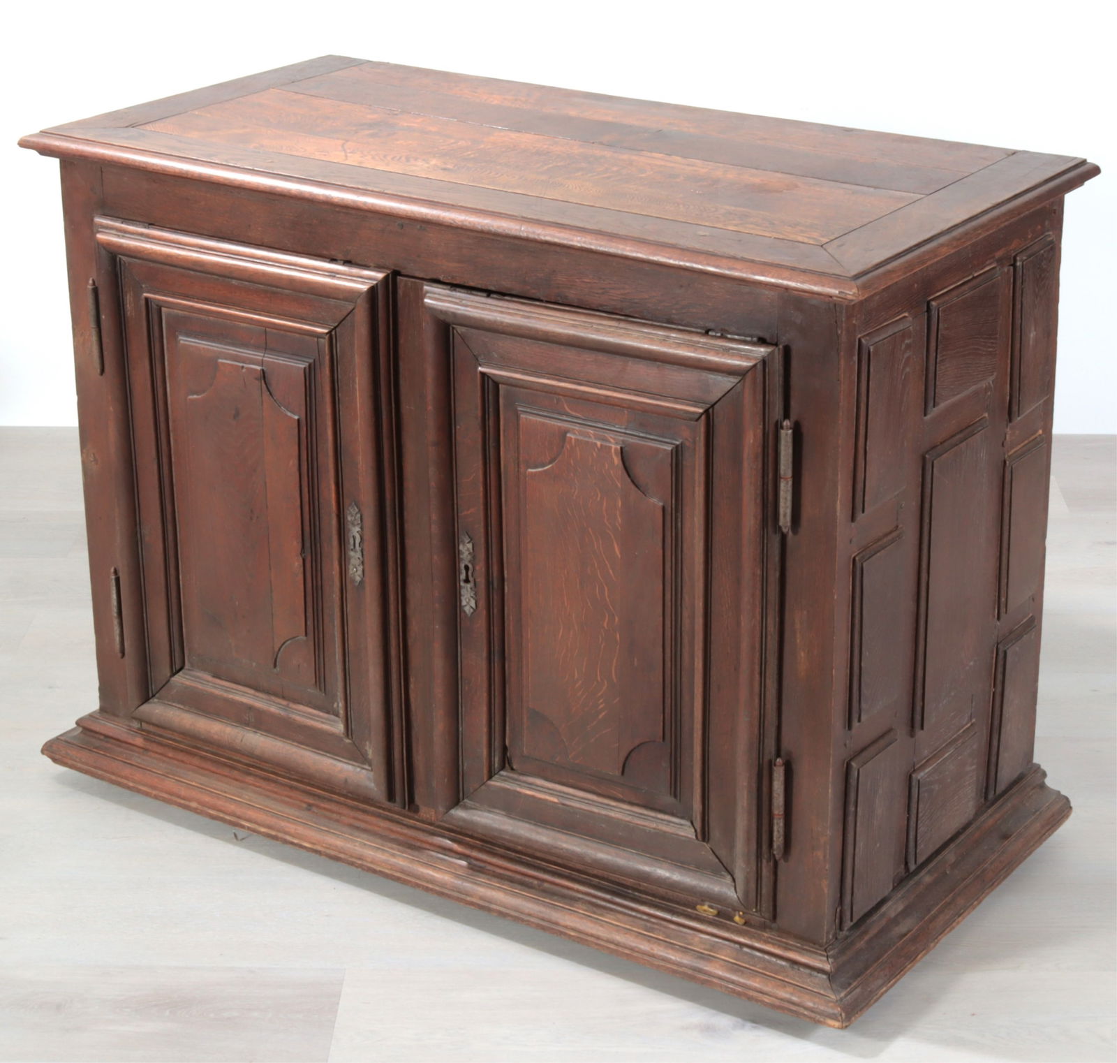 Louis XIV Provincial Style Oak Buffet, 19th C.: Louis XIV Provincial Style Oak Buffet, 19th C.Dimensions: 365" H x 48.25" W x 24.5" D