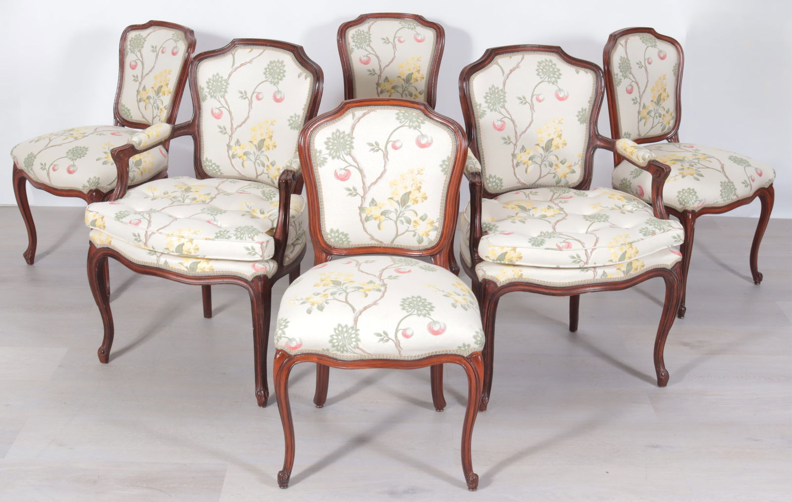Six Louis XV Style Dining Chairs (1 of 14)