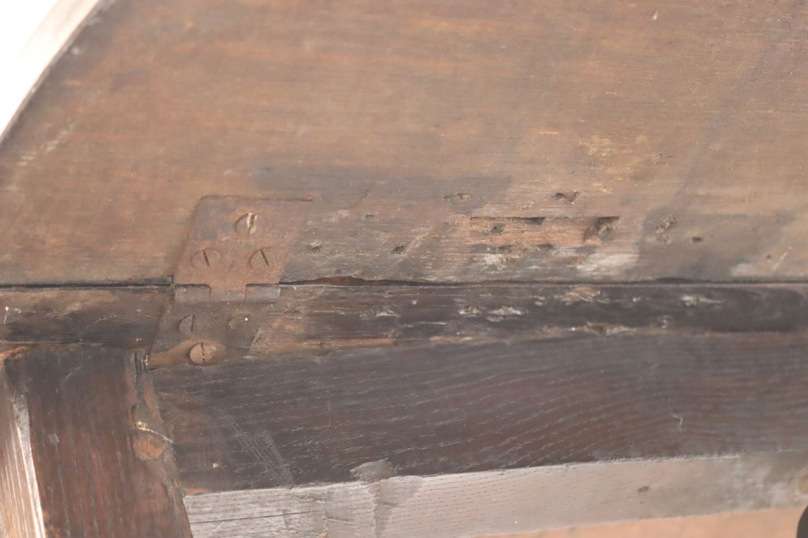 English Oak Gate Leg Drop-Leaf Table - 6