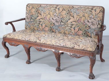 Irish George II Style Mahogany Settee