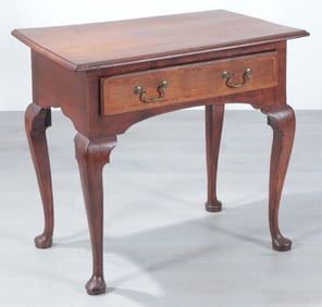 George III Inlaid Mahogany Lowboy