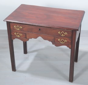 George III Mahogany Lowboy, Late 18th C.