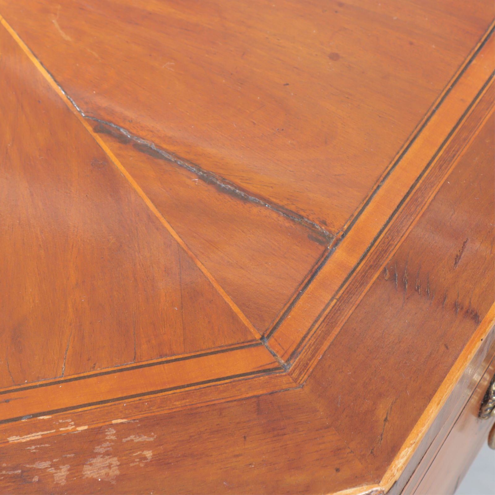 Regency Inlaid Octagonal Library Table, 19th C. - 9