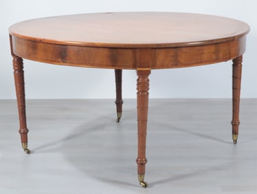 Regency Style Inlaid Mahogany Dining Table