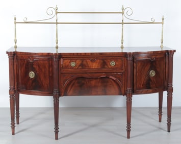 Regency Style Brass Mounted Mahogany Sideboard
