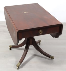 New York Federal Inlaid Mahogany Sofa Table, c1810