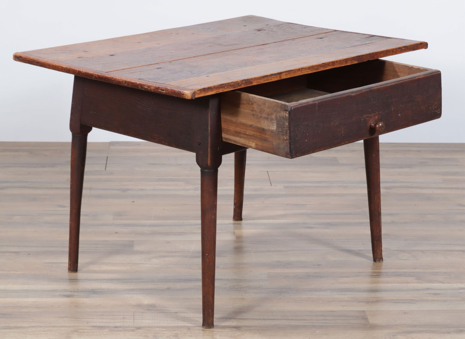 One Drawer Tavern Table American - 2