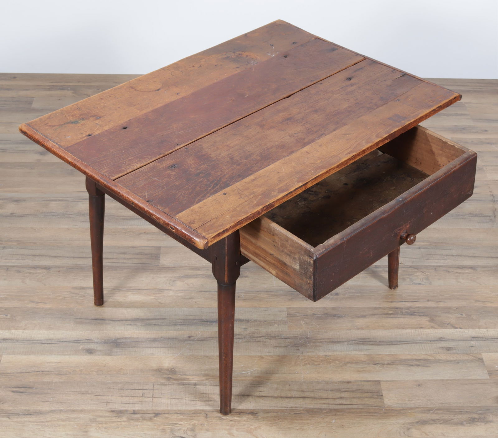 One Drawer Tavern Table American - 3