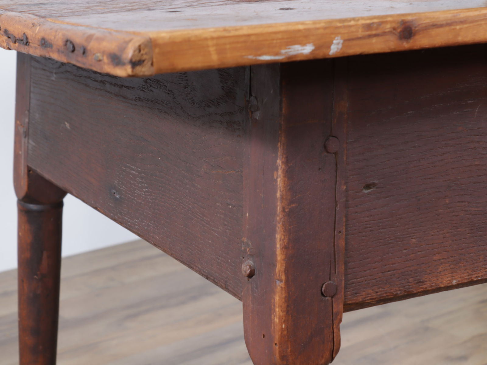 One Drawer Tavern Table American - 7